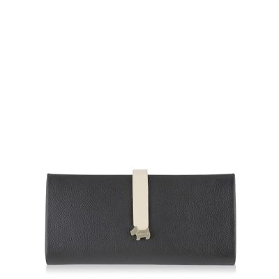 Black Hamilton large foldover matinee purse